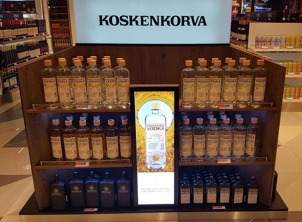 Product display stand for Tallinn Airport tax free