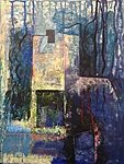 Hüljatud jaam 120x90 cm õli lõuendil 2024