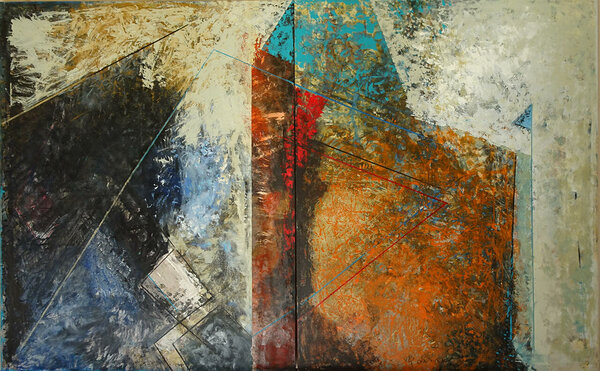 Maalilised perpektiivid õli lõuend 150x240 cm 2018