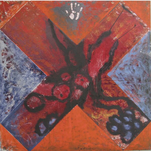 Ristpiste õli vineer 150x150 cm