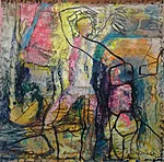 Tants võsas õli lõuend 180x180 cm 2024