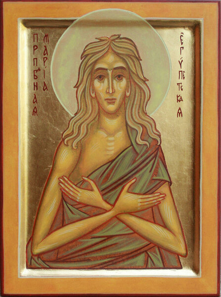 Преподобная Мари́я Еги́петская (15 x 20 см)
