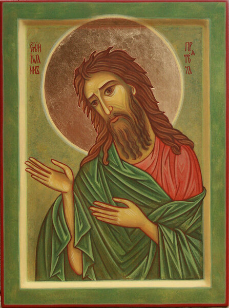 Svētais Jānis,  Kunga Priekštecis un  Kristītājs  (18 x 24 cm)