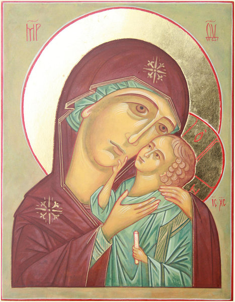 The Icon of Mother of God  of Korsun (13,5 x 17 cm)