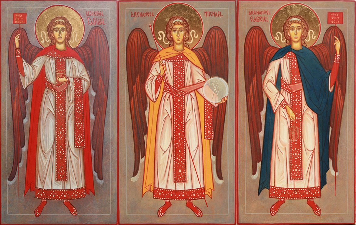 Archangels - Raphael, Michael, Gabriel  (40 x 24,5 cm)