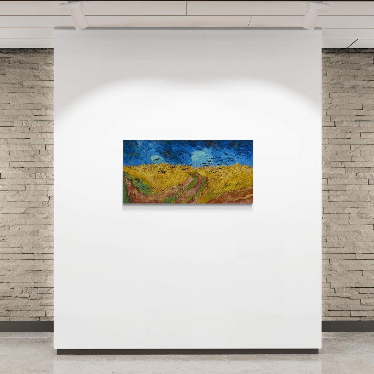 Wheatfield with Crows