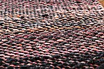 Twill rug &quot;Northern peaches&quot; recycled textiles