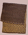 Handwoven grey and mustard wool rug from Terra mama e-shop