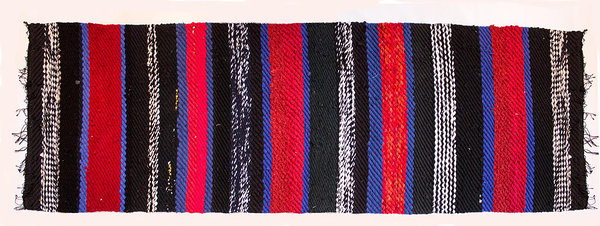 Rug &quot;Mid-African skirt&quot; recycled textiles twillrug
