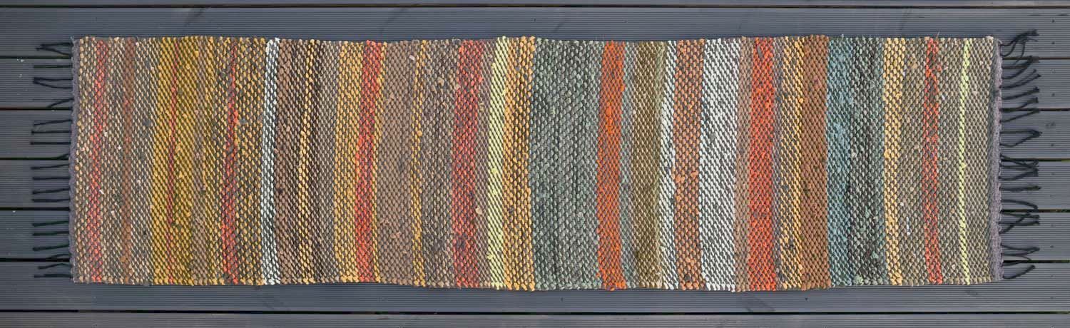 Terra Mama kangastelgedel kootud kaltsuvaip "Sügisball"