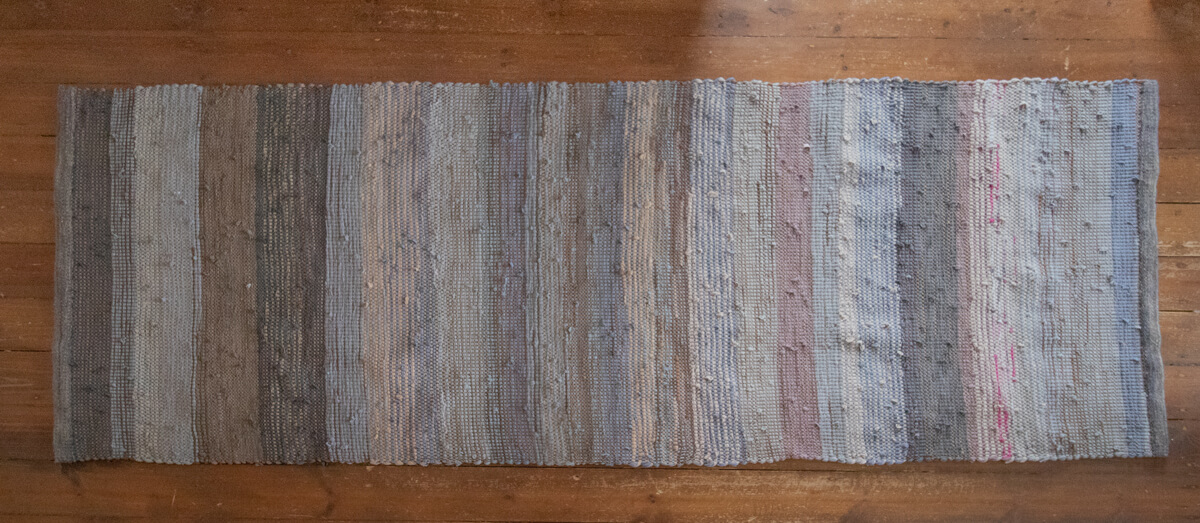 Terra Mama kangastelgedel kootud kaltsuvaip Siidisukk novembriudus