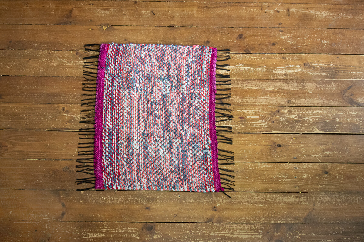 Terra Mama kangastelgedel kootud kaltsuvaip  "Kevadvalgus"