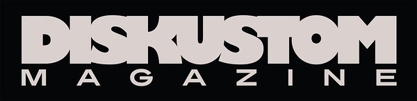 Diskustom Magazine logo in the header of the page