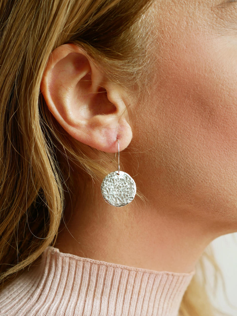 Full Moon Silver Earrings Ehe Elo Jewelry