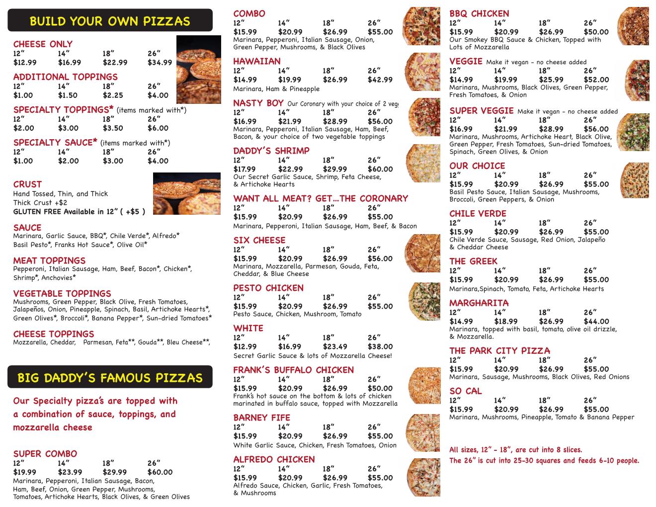 BIG DADDY PIZZA, Philadelphia - Menu, Prices & Restaurant Reviews