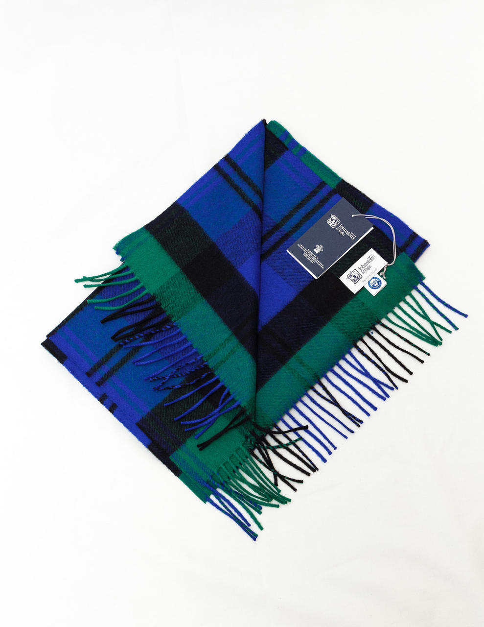 Classic Boutique – Johnstons of Elgin Wool Scarf Baird Green 100% ...