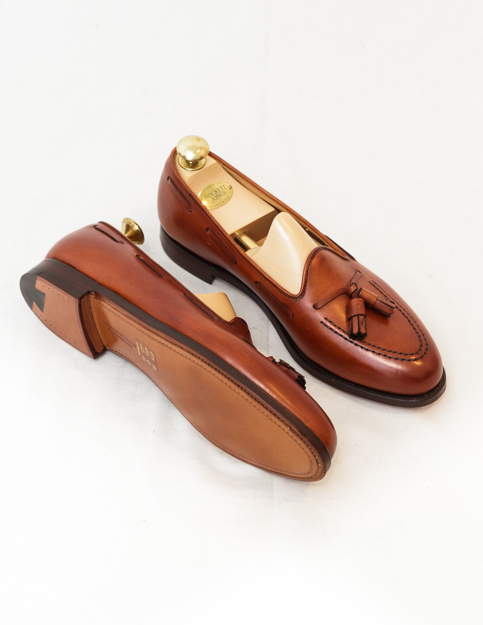 Classic Boutique Crockett & Jones Women's Brown Tassel Loafers Naseby (€250)