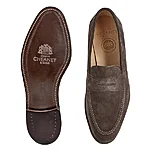 Cheaney hadley brown suede penny loafers