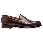 Cheaney hudson mocha penny loafers side