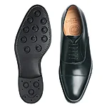 Cheaney lime r black oxfords