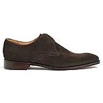 Cheaney liverpool iii chocolate suede derby shoes side