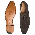 Cheaney liverpool iii chocolate suede derby shoes