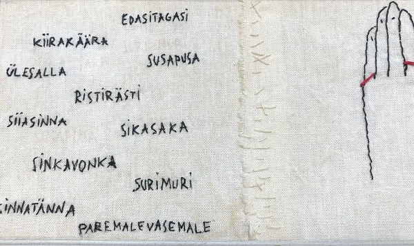 Maris Aare fragment teosest “Rööplemine” 2024