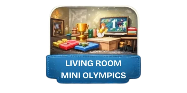 Living room mini olympics