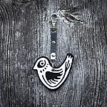 Lind, must, K1 kinnitus, tumehall tekstiilpael