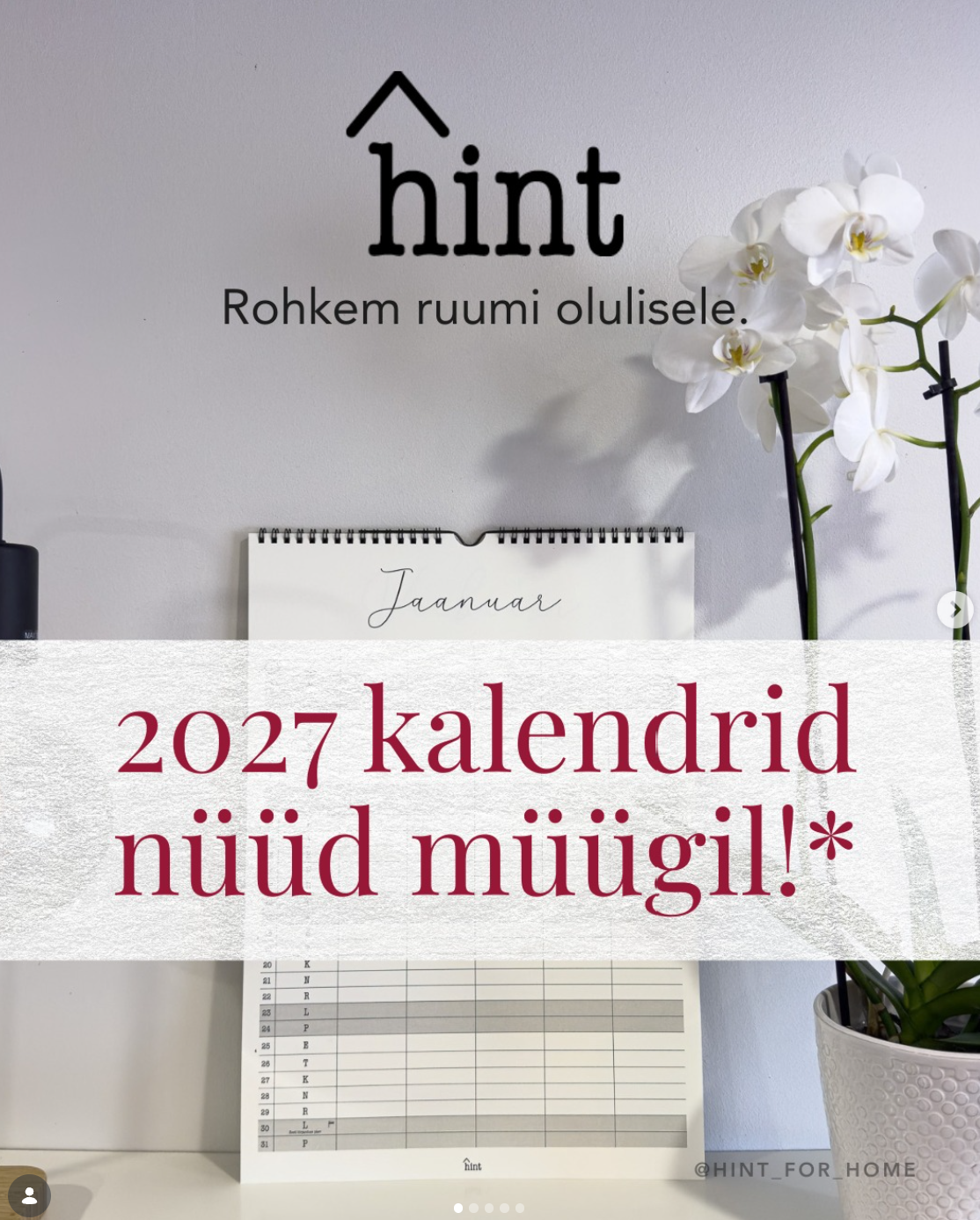 Hint kalender 2027