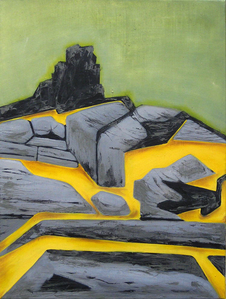 Flatworld:  even when it rains   (oil on canvas)  60xa80cm  £550