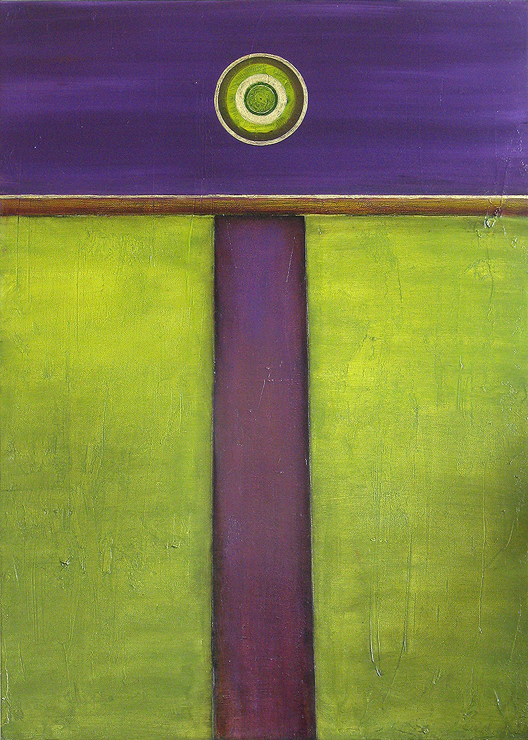 the road to Flatworld   (oil on canvas)  50x70cm   £450