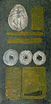 Quarantine 1-18-8  (oil and collage on canvas)  25x50cm  £350