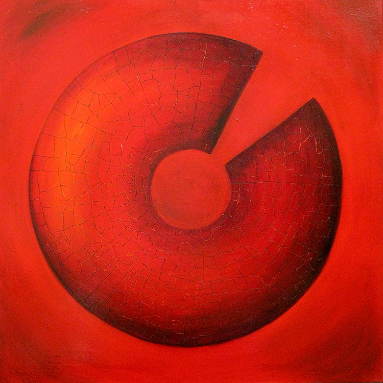 unfinished business: I had a bad day   (oil on canvas)  75x75cm   £575