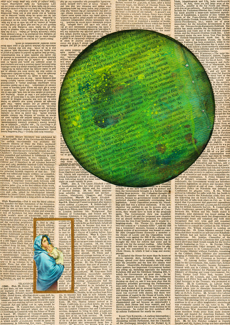 anything for a quiet life  (collage on card)  21x29.7cm  £125