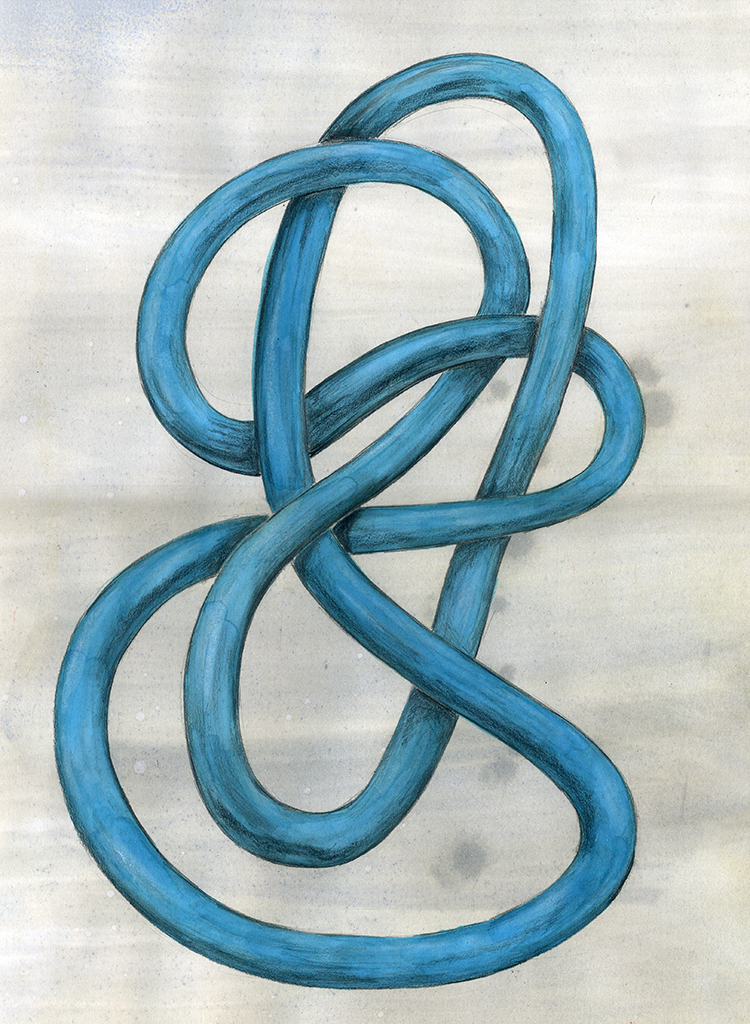 complications II  (mixed media on paper)  30x42   £75