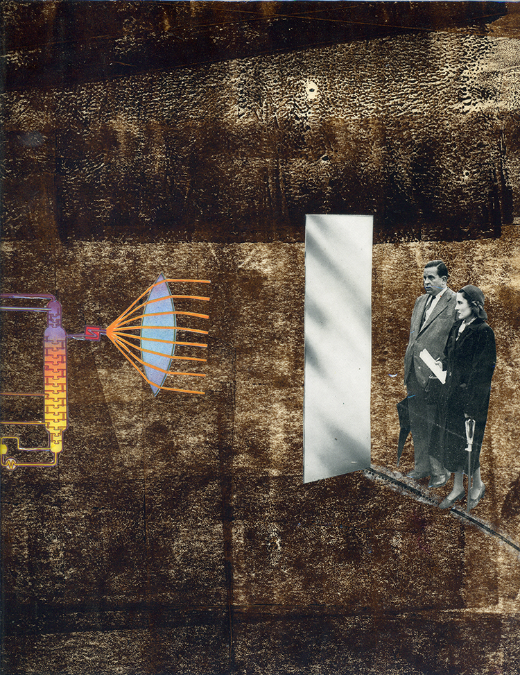 encounters with colour III   (collage on card)  23x28cm  £75