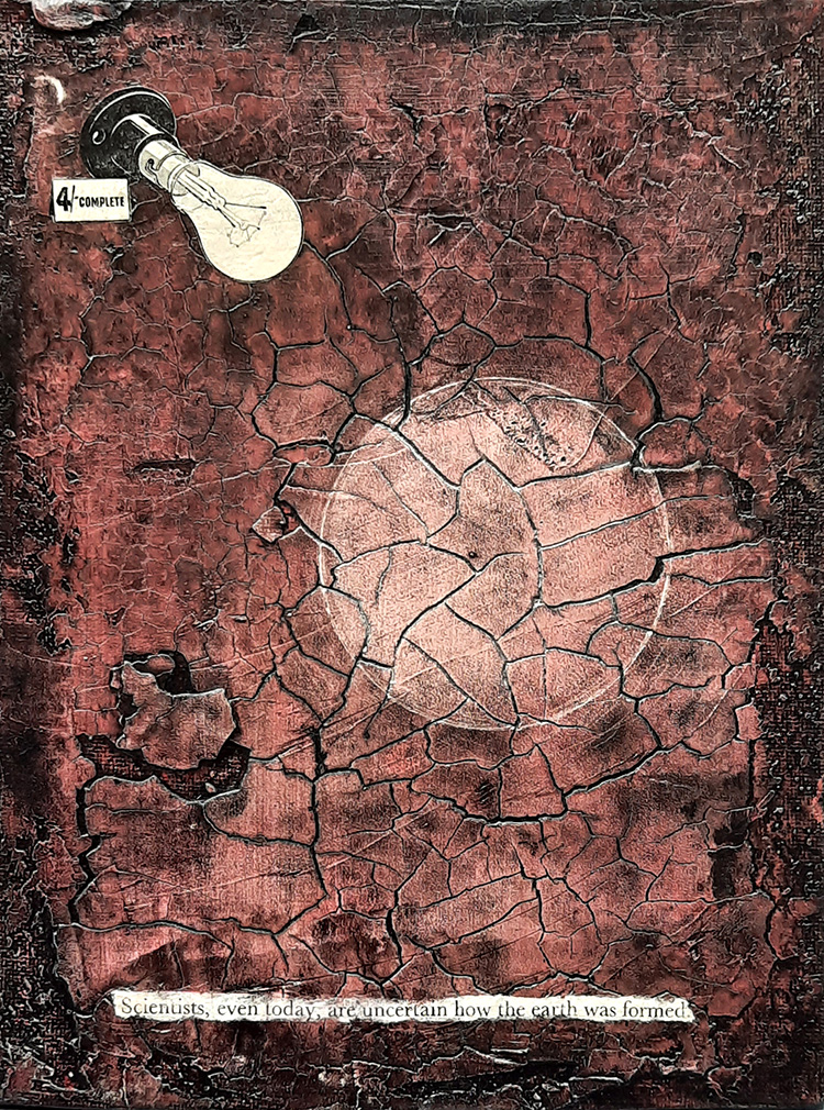 even today  (collage on canvasboard)  18x24cm  £75
