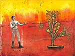 glory all the way  (collage on card)  19x25cm  £75