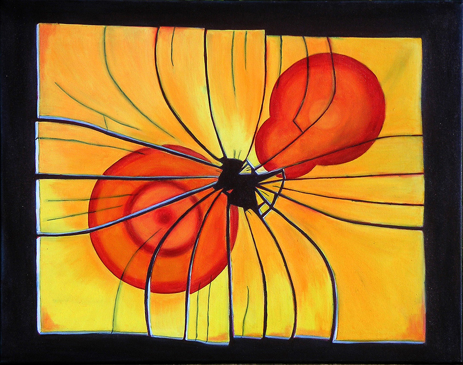 if you don&#x27;t mind broken things III   (oil on canvas)  60x75cm  £475