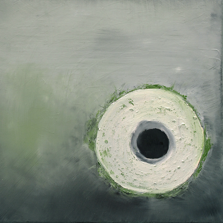 it&#x27;s right there I (mixed media on canvas, 40x40cm)   £250 