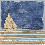 lost forever (like a dream)   collage on canvasboard   40x40cm   £145