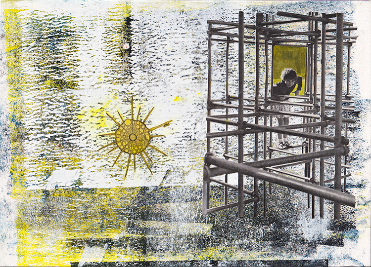 what you don&#x27;t know can&#x27;t hurt you (collage on card)  29.7x21cm  £125