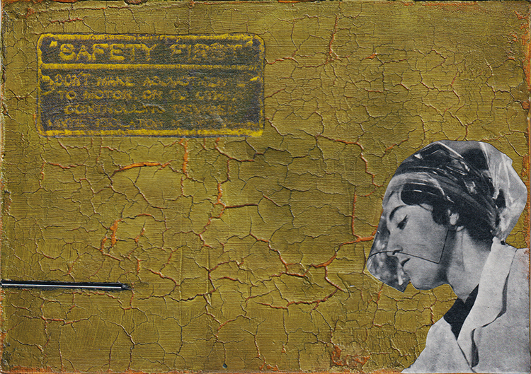 what you don&#x27;t know can&#x27;t hurt you  pt2 (collage on canvasboard) 21x15cm £59