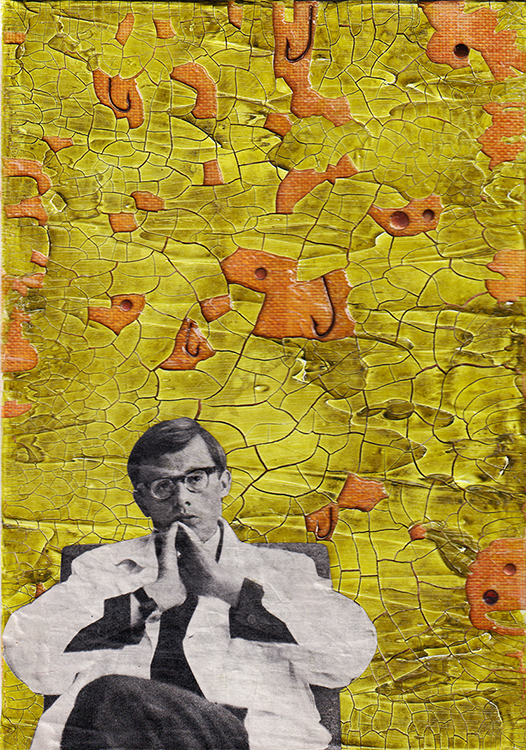 what you don&#x27;t know can&#x27;t hurt you  pt3  (collage on canvasboard) 21x15cm £59