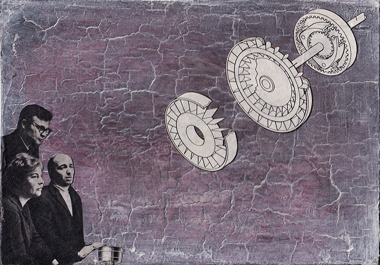 what you don&#x27;t know can&#x27;t hurt you  pt6 (collage on canvasboard) 21x15cm £59