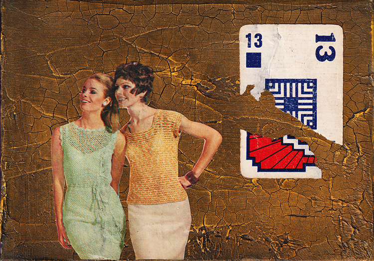 what you don&#x27;t know can&#x27;t hurt you  pt7 (collage on canvasboard) 21x15cm £59
