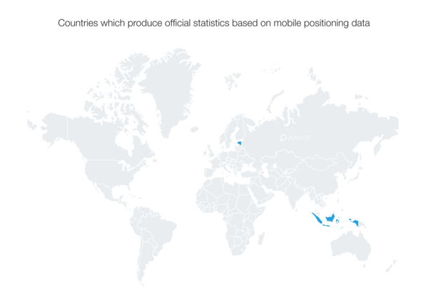 Day 24 (Topic: statistics): Only 2 countries in the world officially use mobile positioning data for national statistics.