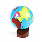 Globe of the continents