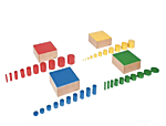 Montessori meeltevahendid varvilisedsilindrid 